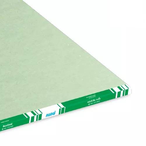 แผ่นยิปซัมคนอฟ มอยส์ชิลด์ 9 มม. สีเขียวสำหรับฝ้าและผนังพื้นที่ชื้น